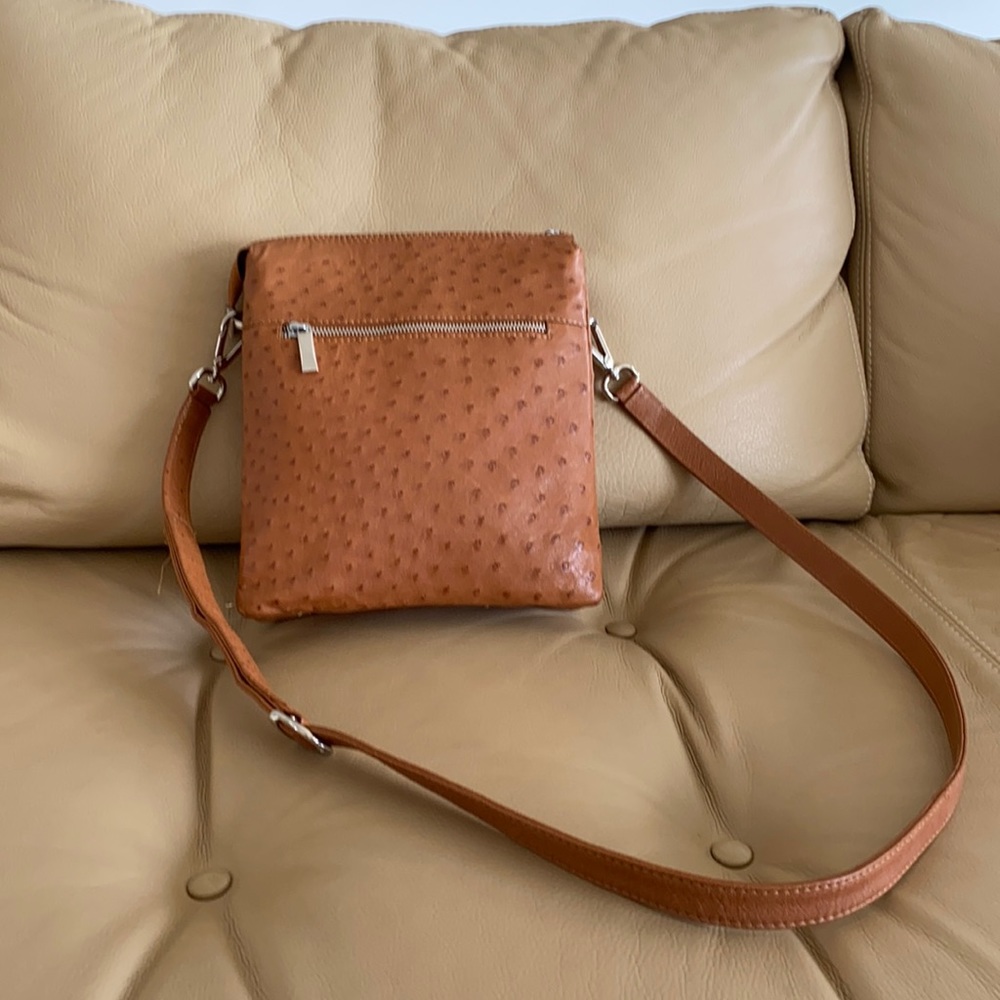 Leather authentic African crossbody